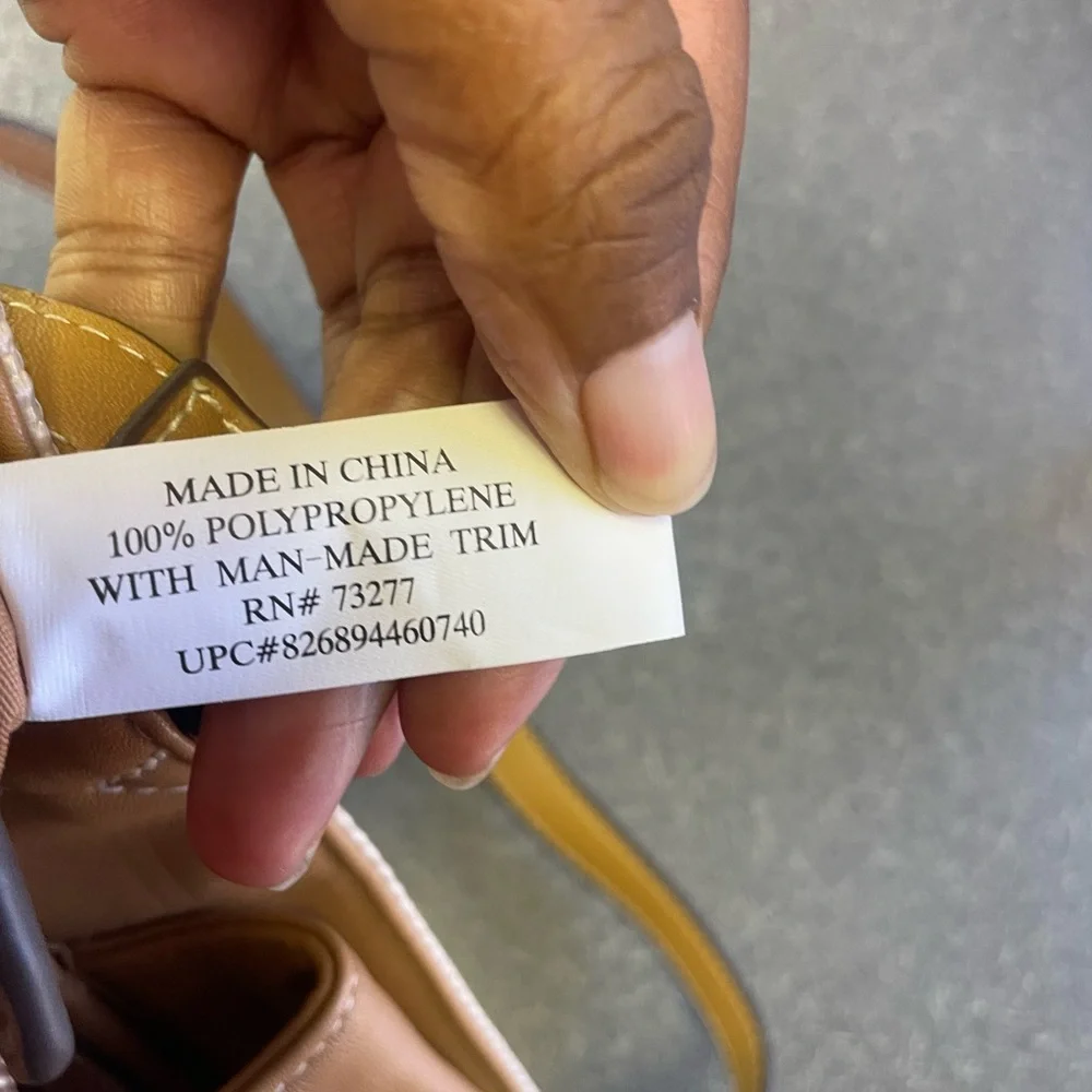 Rosetti Beige Bag with Colorful Floral Accents 13 x 8” - Picture 8 of 8